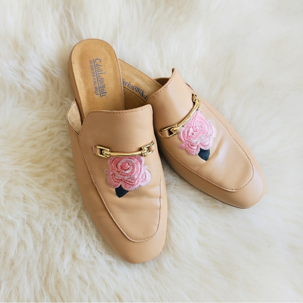 Vintage Catherine Malandrino PIKA floral slip on loafer sz 6.5 women’s flats old
